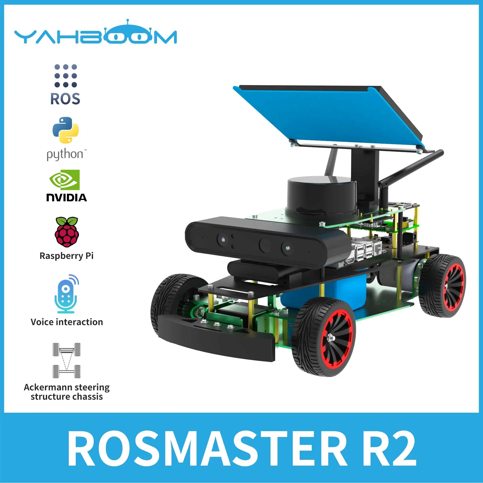 Yahboom ROSMASTER R2 ROS2 κ α׷  ڵ, Ŀ ,   4GB,  NX,  ,   5 